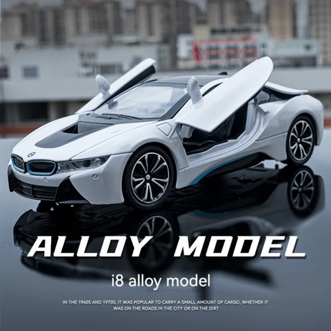 BMW i8 Metal Diecast Car 1:24 (20x8 cm)