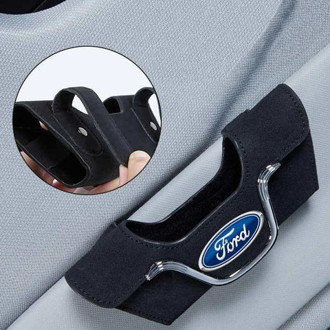 Sun Visor Glasses Holder with Logo