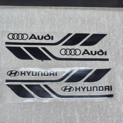 Fender Brand Logo Reflective Car Sticker 2 Pcs Set