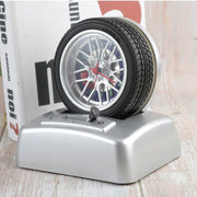 Non Ticking Tyre Shape Metal Alarm Clock