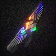 Wings Logo Laser Reflective Car Sticker