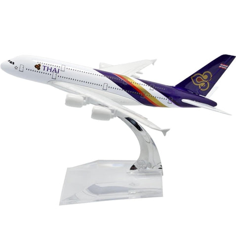 Thai A380 Aeroplane Diecast Model 16 CM