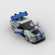 Nissan Skyline R34 Building Blocks Car