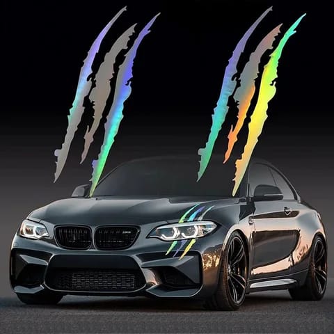 Monster Reflective Sticker Set of 2 Pcs
