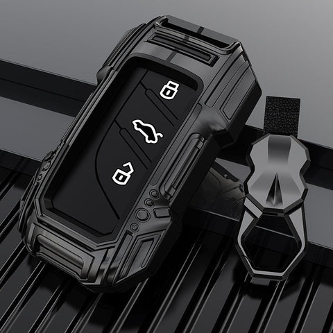 MG Astor / ZS EV Premium Batman Metal Alloy Keycase with Holder & Rope Chain