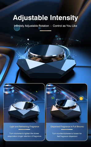 Smart Diffuser Diamond Cut Metal Alloy Perfume Aromatherapy