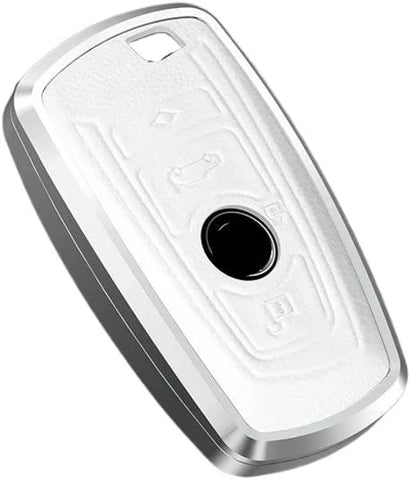 BMW Old Key Exclusive Aluminium Alloy Leather Keycase with Holder & Rope Chain