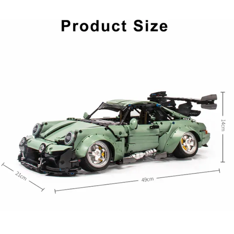 Porsche 964 Technique Version 2435 Pcs, 1:10 Scale Building Blocks Car