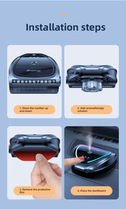 Smart Diffuser 3in1 Metal Alloy Perfume Aromatherapy with Lights & Number Plate