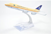 Saudi Airlines B747 Aeroplane Diecast Model 16 CM
