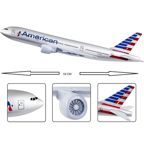 American B777 Aeroplane Diecast Model 16 CM