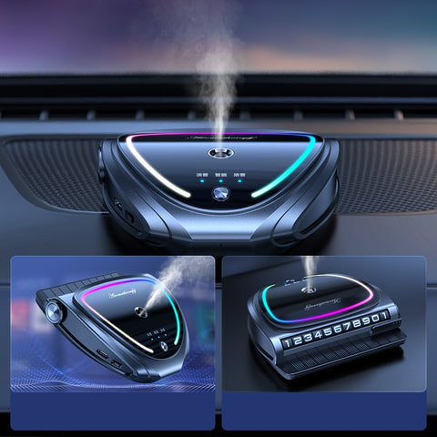Smart Diffuser 3in1 Metal Alloy Perfume Aromatherapy with Lights & Number Plate