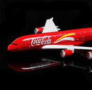 Coca Cola A380 Aeroplane Diecast Model 16 CM