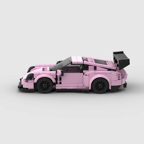 Porsche GT3 RS Pink Edition Building Blocks Car