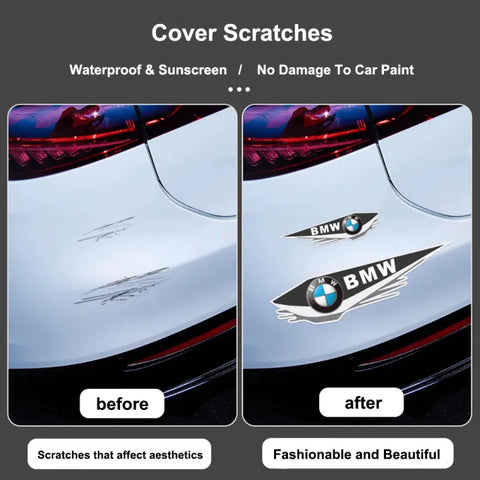 Bumper Car Sticker 4 Pcs Set