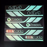Fender Brand Logo Reflective Car Sticker 2 Pcs Set