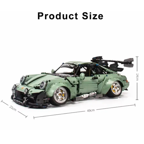 Porsche 964 Technique Version 2435 Pcs, 1:10 Scale Building Blocks Car
