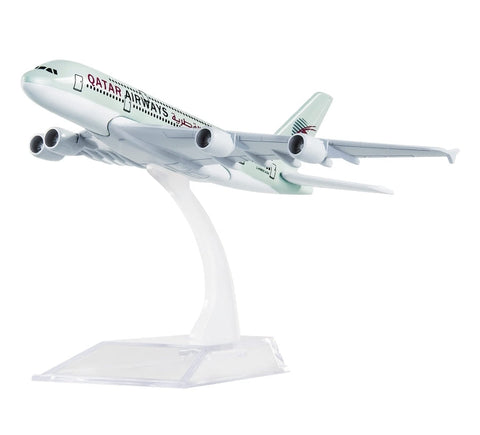 Qatar Airways A380 Aeroplane Diecast Model 16 CM