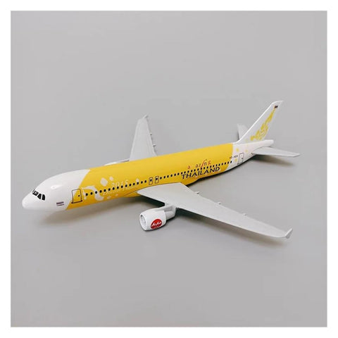 Thai Airways Yellow A320 Aeroplane Diecast Model 16 CM