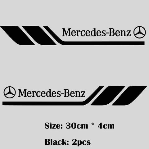 Fender Brand Logo Reflective Car Sticker 2 Pcs Set