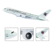 Qatar Airways A380 Aeroplane Diecast Model 16 CM
