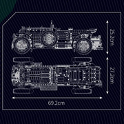 Bentley Blower Vintage Technique Version 3918Pcs, 1:8 Scale Building Blocks Car