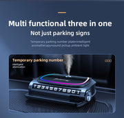 Smart Diffuser 3in1 Metal Alloy Perfume Aromatherapy with Lights & Number Plate