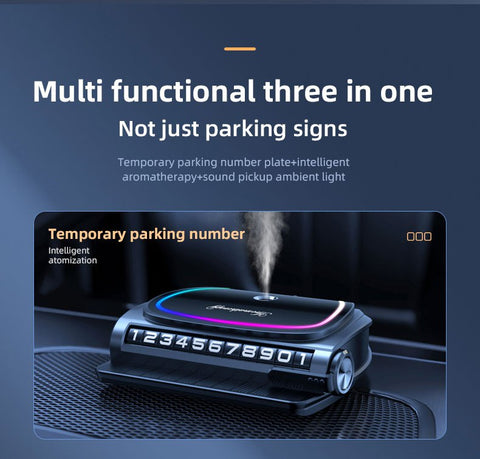 Smart Diffuser 3in1 Metal Alloy Perfume Aromatherapy with Lights & Number Plate