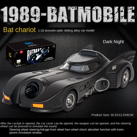 1989 Batmobile Metal Diecast Car 1:18 (28x11 cm)