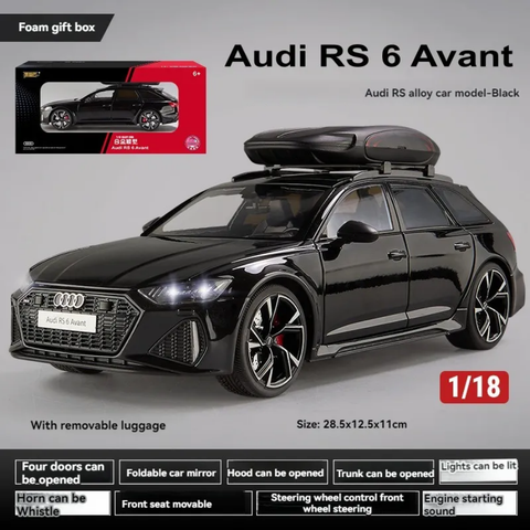 Audi RS6 Avant Metal Diecast Car 1:18 (28x11 cm)