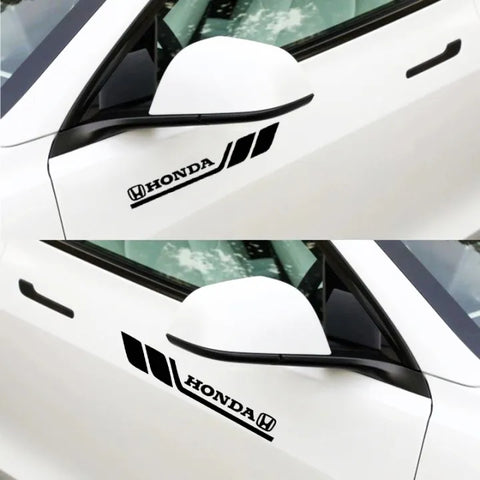 Fender Brand Logo Reflective Car Sticker 2 Pcs Set