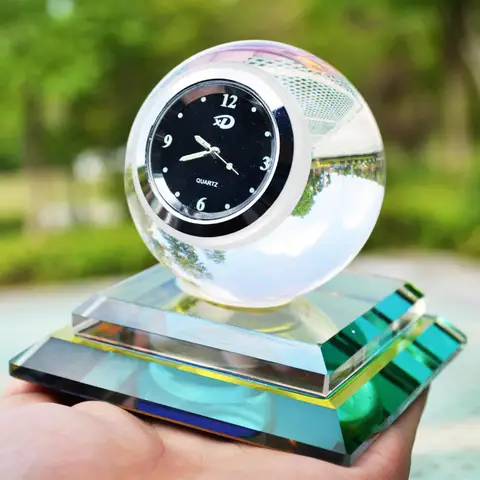 Crystal Ball Clock Car Perfume Heavy