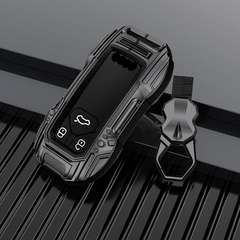 Audi Remote Key Premium Batman Metal Alloy Keycase with Holder & Rope Chain