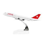 Swiss Air B747 Aeroplane Diecast Model 16 CM