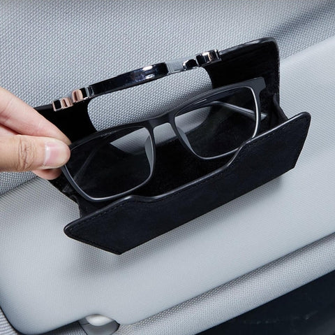 Sun Visor Glasses Holder with Logo