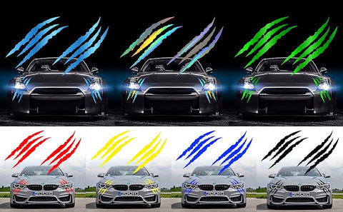 Monster Reflective Sticker Set of 2 Pcs