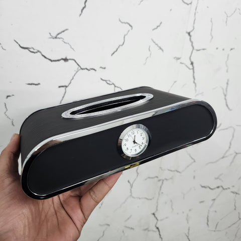 Royal Tissue Holder Leather Case with Logo & Tissues