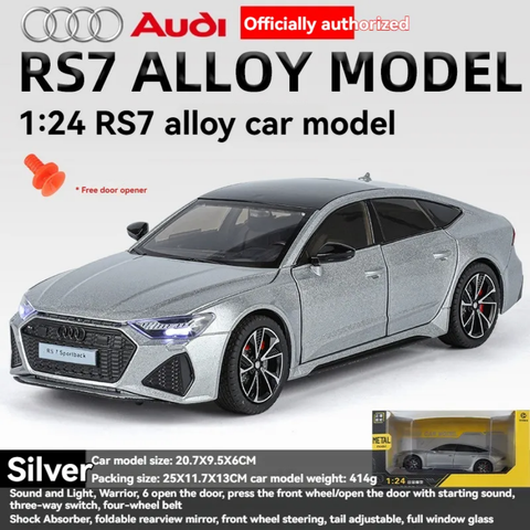 Audi RS7 Metal Diecast Car 1:24 (20x8 cm)