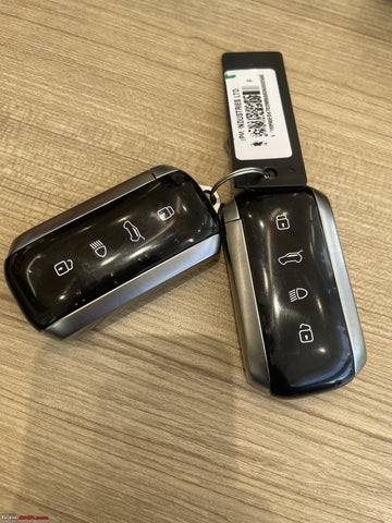 Tata Curvv New Key Alloy Wooden Exclusive Keycase with Holder & Rope Chain