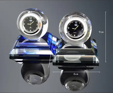 Crystal Ball Clock Car Perfume Heavy