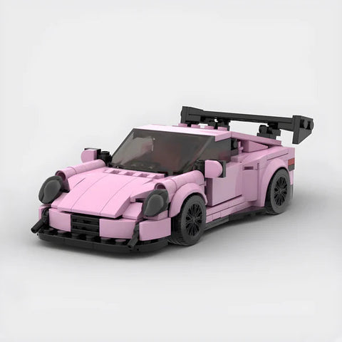 Porsche GT3 RS Pink Edition Building Blocks Car