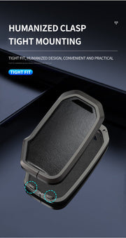 Kia Facelift Keyless (4 Button Key) Exclusive Aluminium Alloy Leather 2.0 Keycase with Holder & Rope Chain