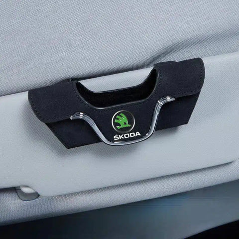 Sun Visor Glasses Holder with Logo