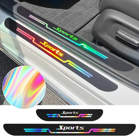Door Sils Gurard Reflective Car Sticker 4 Pcs Set