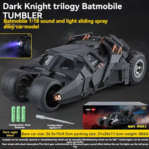 Batmobile Tumbler Dark Knight Metal Diecast Car 1:18 (28x11 cm)