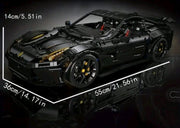 Ferrari F12 Black Technique Version 3097Pcs, 1:8 Scale Building Blocks Car