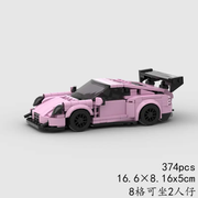 Porsche GT3 RS Pink Edition Building Blocks Car