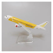 Thai Airways Yellow A320 Aeroplane Diecast Model 16 CM