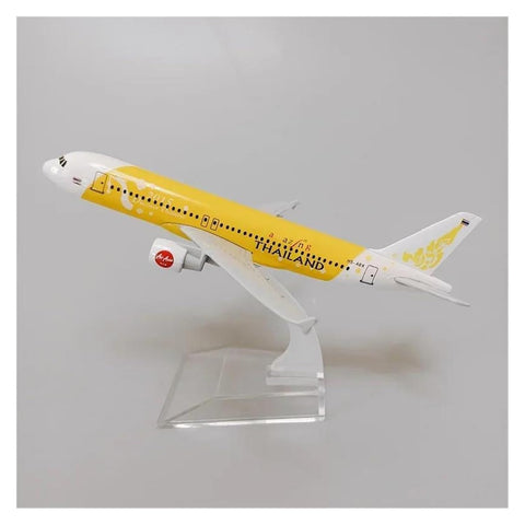 Thai Airways Yellow A320 Aeroplane Diecast Model 16 CM
