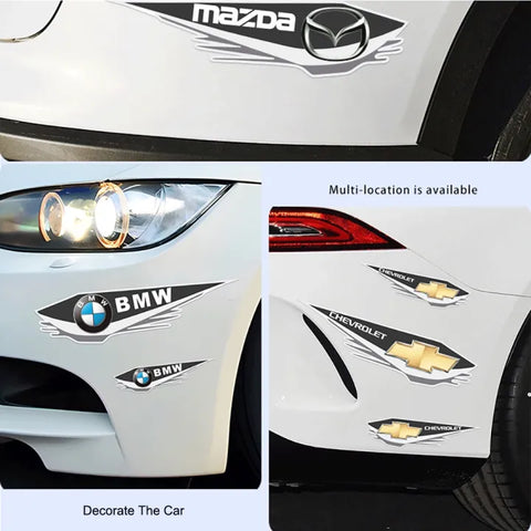 Bumper Car Sticker 4 Pcs Set